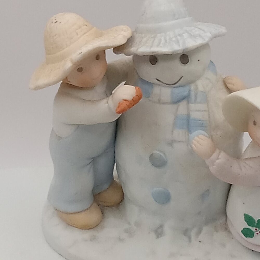 Circle of Friends Snow Play SNOWMAN Figurine Psalm 51:7 Carrot Nose Kids figure - Picture 2 of 12